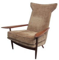 George Nakashima  Mid Century Modern Design Hi-Back Lounge Chair